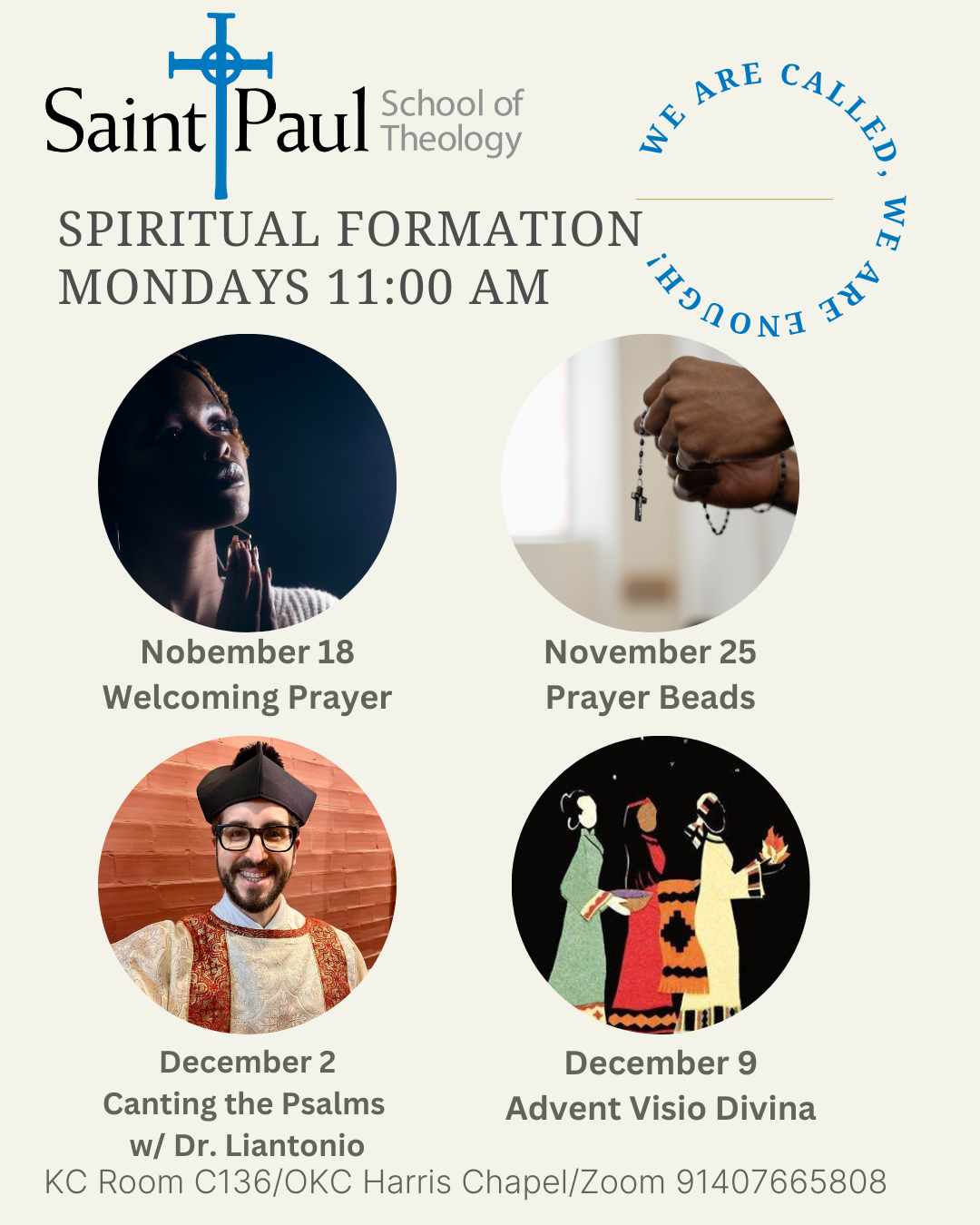 Spiritual Formation Fall 2024-Nov